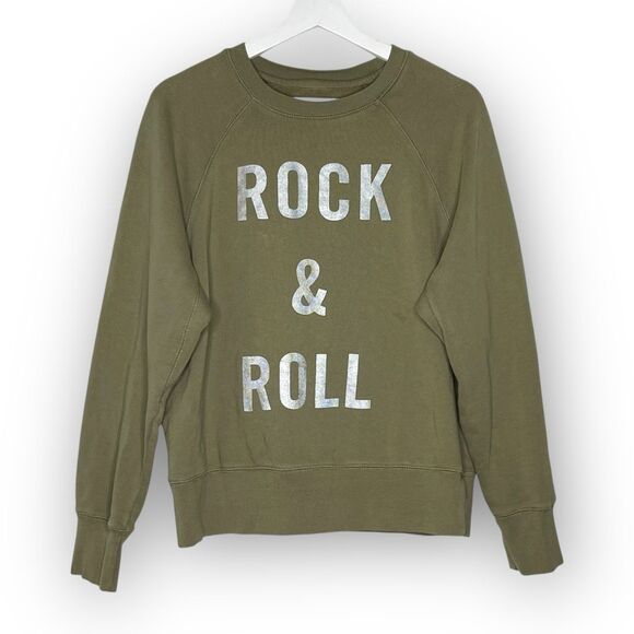 Zadig & Voltaire Green Rock & Roll Sweatshirt Crewneck Pullover Women’s Small - Picture 1 of 10